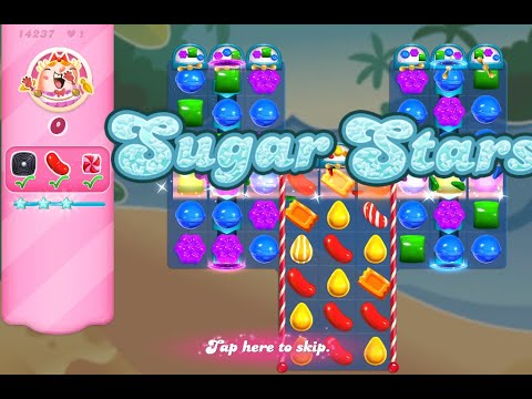 Candy Crush Saga Level 14237 (Sugar stars, No boosters)