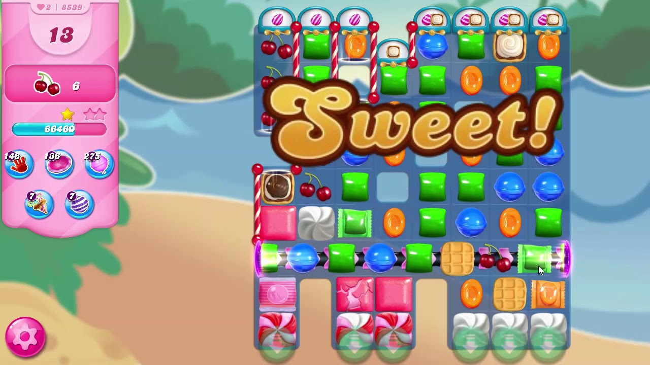 Candy Crush Saga Level 8539 NO BOOSTERS