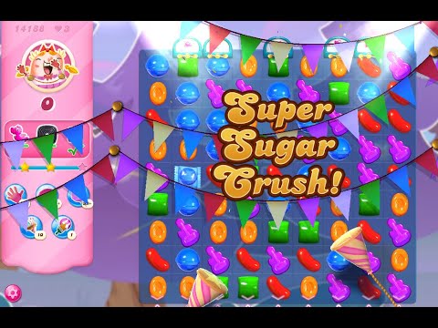 Candy Crush Saga Level 14188 (2nd version, Impossible without boosters)