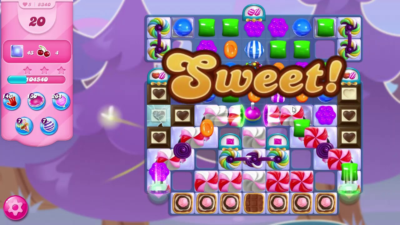 Candy Crush Saga Level 8340 NO BOOSTERS