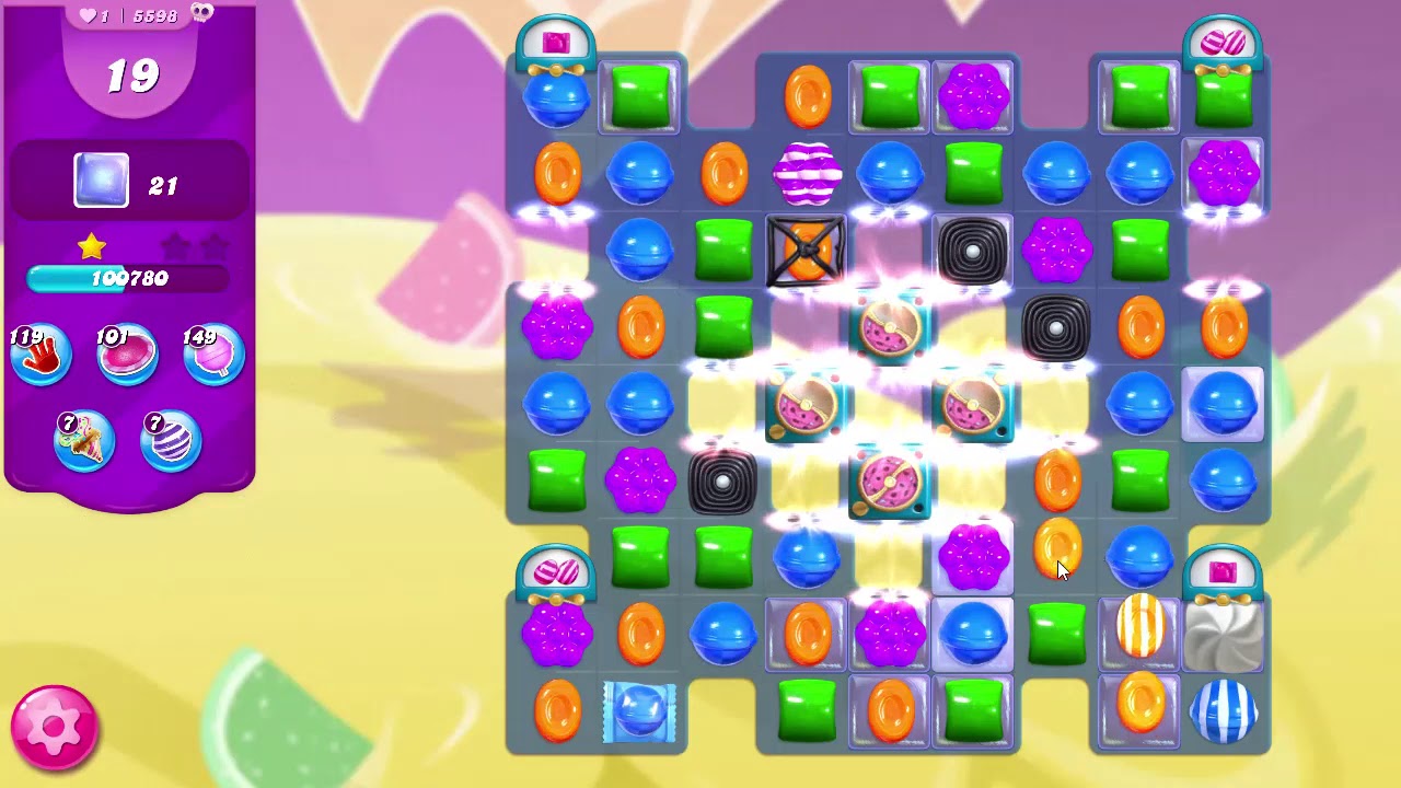 Candy Crush Saga Level 5598 NO BOOSTERS (fourth version)