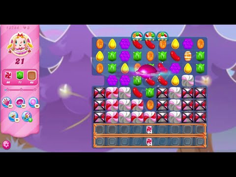 Candy Crush Saga Level 13744 - NO BOOSTERS