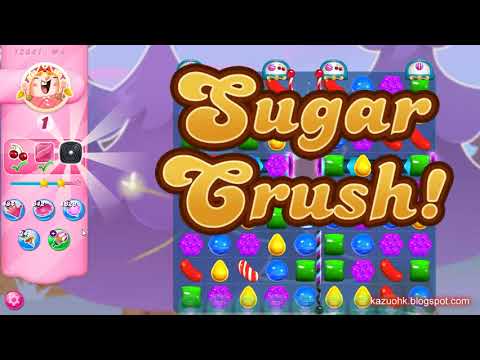 Candy Crush Saga Level 12841 (Impossbile without boosters in 2nd version)