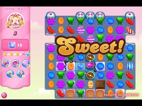 Candy Crush Saga Level 14418 (3 stars, NO boosters)