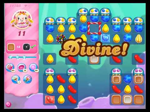 Candy Crush Saga Level 14705 - NO BOOSTERS | SKILLGAMING ✔️