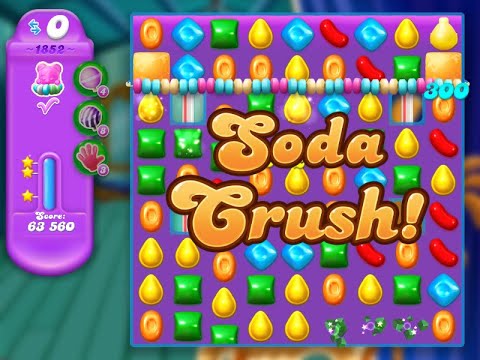 Candy Crush Soda Saga Level 1852 (3 stars, NO boosters)