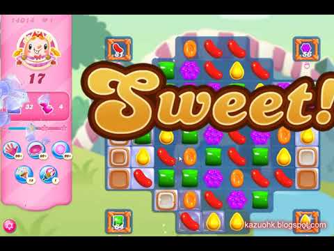 Candy Crush Saga Level 14014 (2nd version, 3 stars, Impossible without boosters)