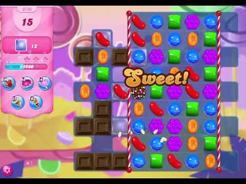 Candy Crush Saga Level 3736 NO BOOSTERS