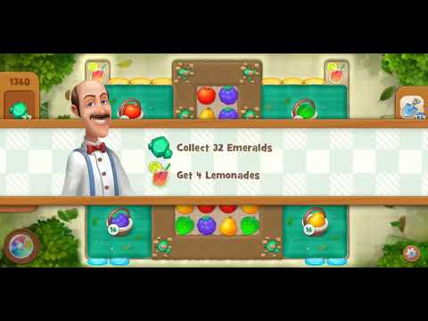 Gardenscapes Level 1360 Walkthrough "No Boosters Used"