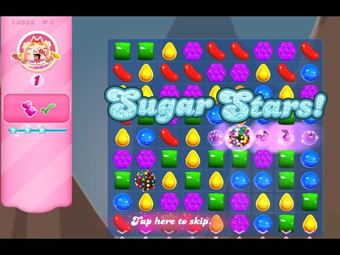 Candy Crush Saga Level 14655 (Sugar stars, NO boosters)