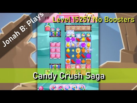 Candy Crush Saga Level 15257 No Boosters