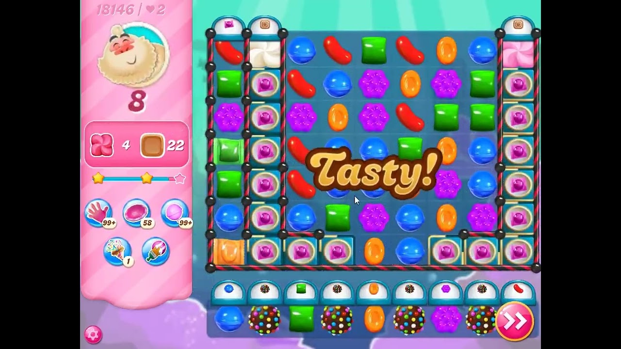 Candy Crush Saga Level 18146 - NO BOOSTERS | SKILLGAMING ✔️