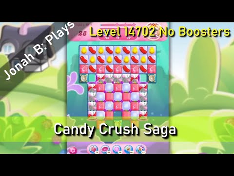 Candy Crush Saga Level 14702 No Boosters