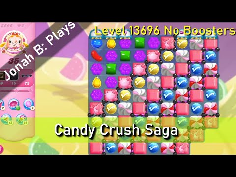 Candy Crush Saga Level 13696 No Boosters