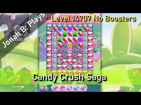 Candy Crush Saga Level 14707 No Boosters