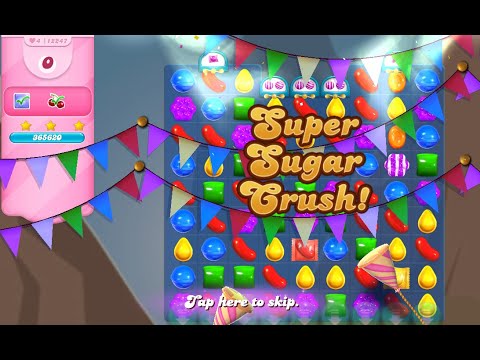 Candy Crush Saga Level 12247 (3 stars, No boosters)