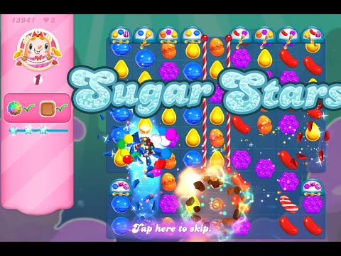 Candy Crush Saga Level 13941 (Sugar stars, No boosters)