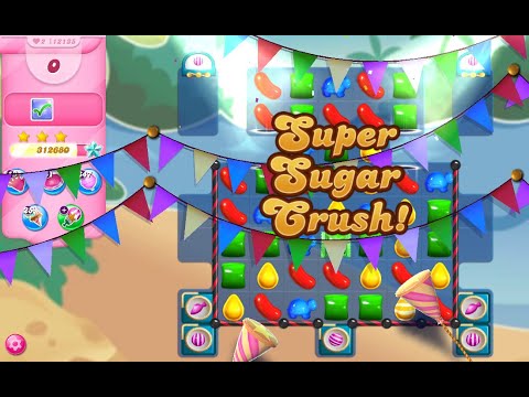 Candy Crush Saga Level 12135 (2nd version, 3 stars, No boosters)