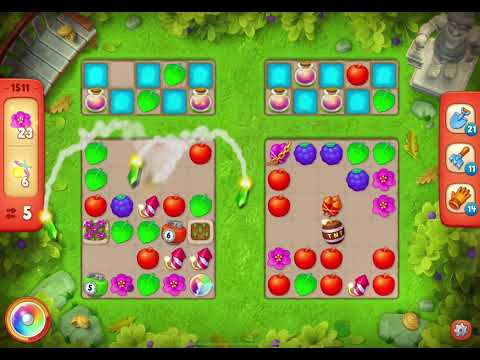 GardenScapes Level 1511 no boosters (13 moves)