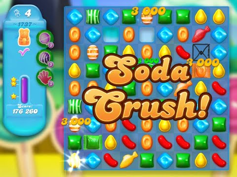 Candy Crush Soda Saga Level 1737 (3 stars, No boosters)