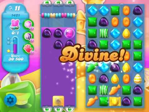 Candy Crush Soda Saga Level 1421 - NO BOOSTERS