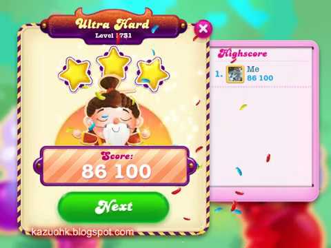 Candy Crush Soda Saga Level 1731 (3 stars, No boosters)