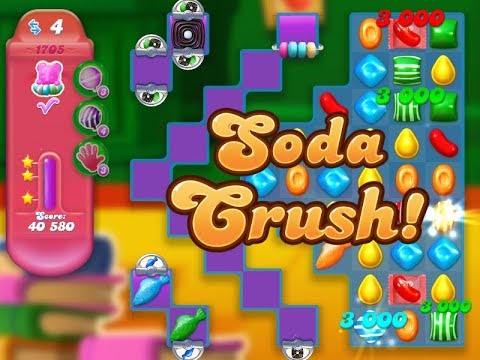 Candy Crush Soda Saga Level 1705 (3 stars, No boosters)