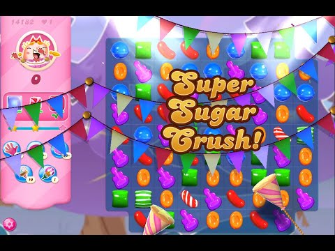 Candy Crush Saga Level 14182 (2nd version, Impossible without boosters)