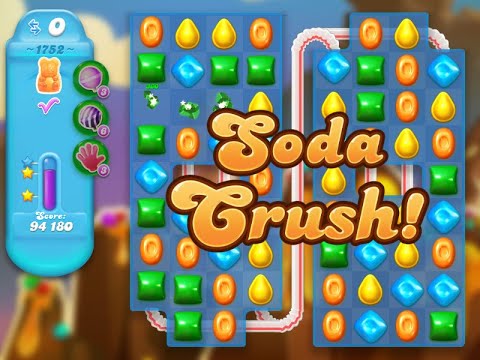 Candy Crush Soda Saga Level 1752 (3 stars, No boosters)