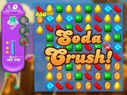 Candy Crush Soda Saga Level 1756 (3 stars, No boosters)