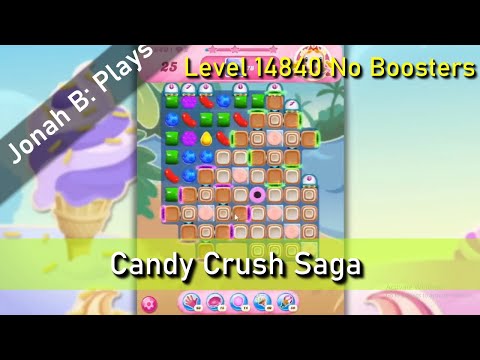 Candy Crush Saga Level 14840 No Boosters