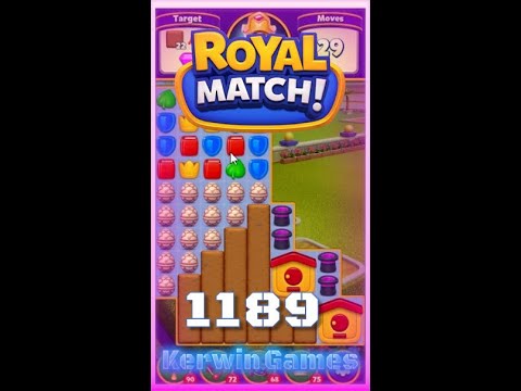 Royal Match Level 1189 - Super Hard Level - No Boosters Gameplay