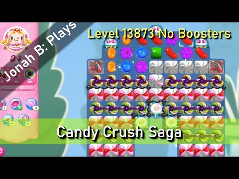 Candy Crush Saga Level 13873 No Boosters