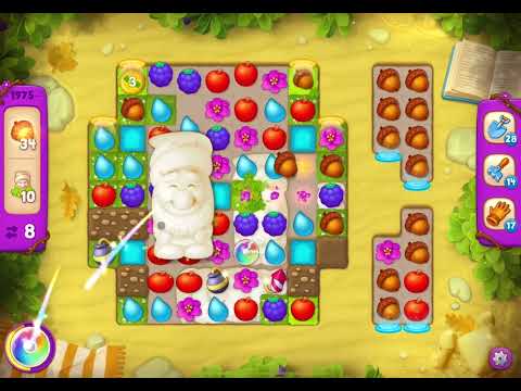 GardenScapes Level 1975 no boosters (17 moves)