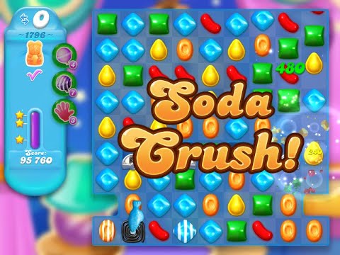 Candy Crush Soda Saga Level 1796 (3 stars, NO boosters)