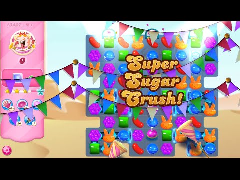 Candy Crush Saga Level 13467 (2nd version, 3 stars, NO boosters)