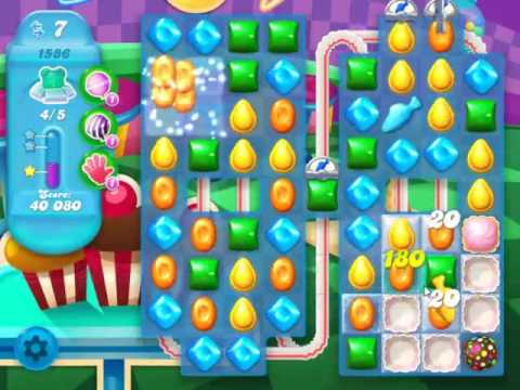 Candy Crush Soda Saga Level 1586 - NO BOOSTERS