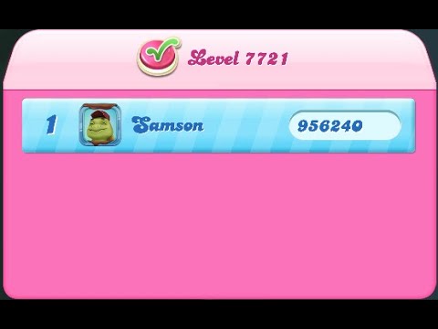 Candy Crush Saga Level 7721 NO BOOSTERS