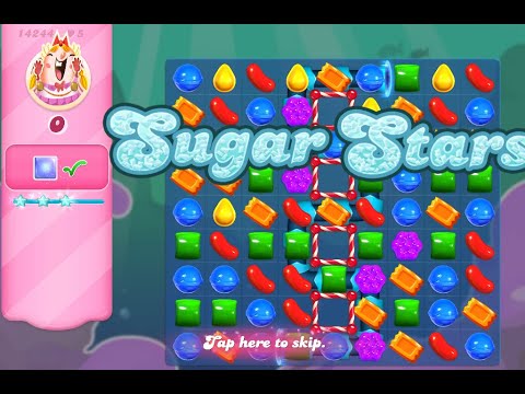 Candy Crush Saga Level 14244 (Sugar stars, NO boosters)