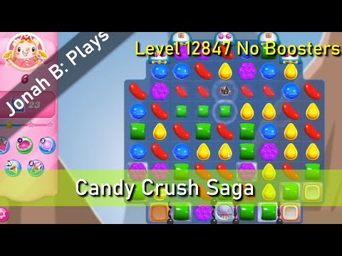 Candy Crush Saga Level 12847 No Boosters