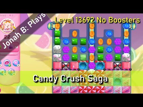 Candy Crush Saga Level 13692 No Boosters