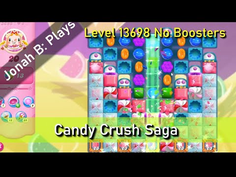 Candy Crush Saga Level 13698 No Boosters