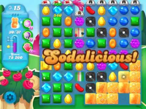 Candy Crush Soda Saga Level 884 - NO BOOSTERS