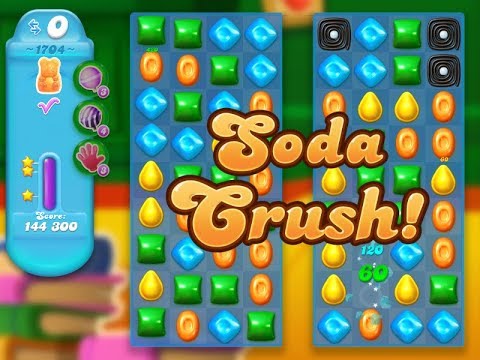 Candy Crush Soda Saga Level 1704 (3 stars, No boosters)