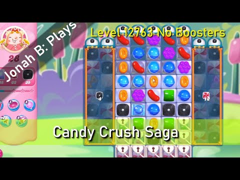 Candy Crush Saga Level 12763 No Boosters