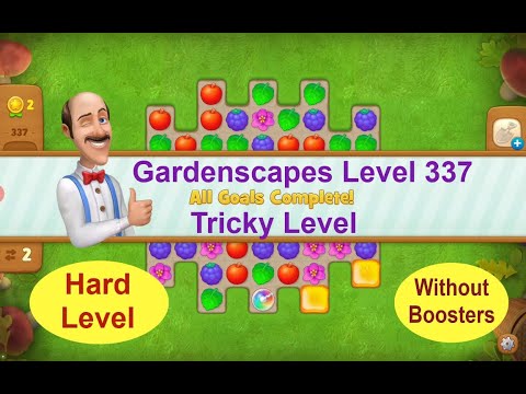 Gardenscapes Level 337 -[2020][No Boosters] solution of Level 337 on Gardenscapes