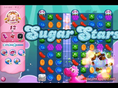 Candy Crush Saga Level 14104 (Sugar stars, No boosters)