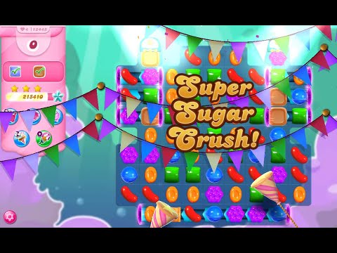 Candy Crush Saga Level 12445 (Impossible without boosters in 20 moves)