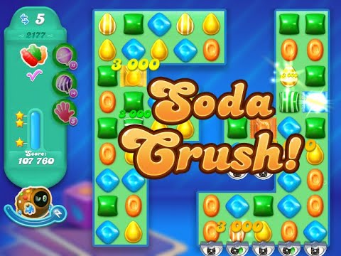 Candy Crush Soda Saga Level 2177 (3 stars, NO boosters)