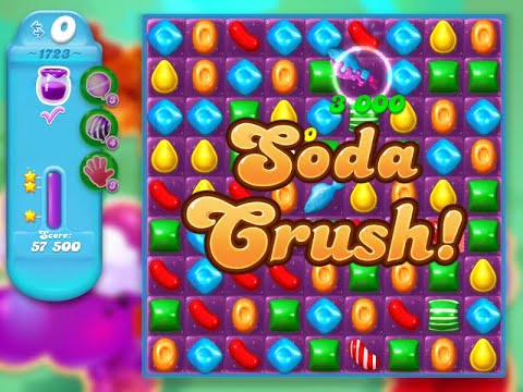 Candy Crush Soda Saga Level 1723 (3 stars, No boosters)